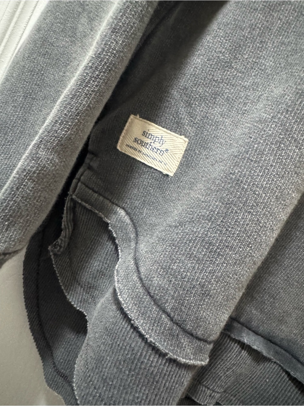 Simply Southern Gray 'Dead Inside But Caffeinated' Women's Crew Sweatshirt - Picture 2 of 5